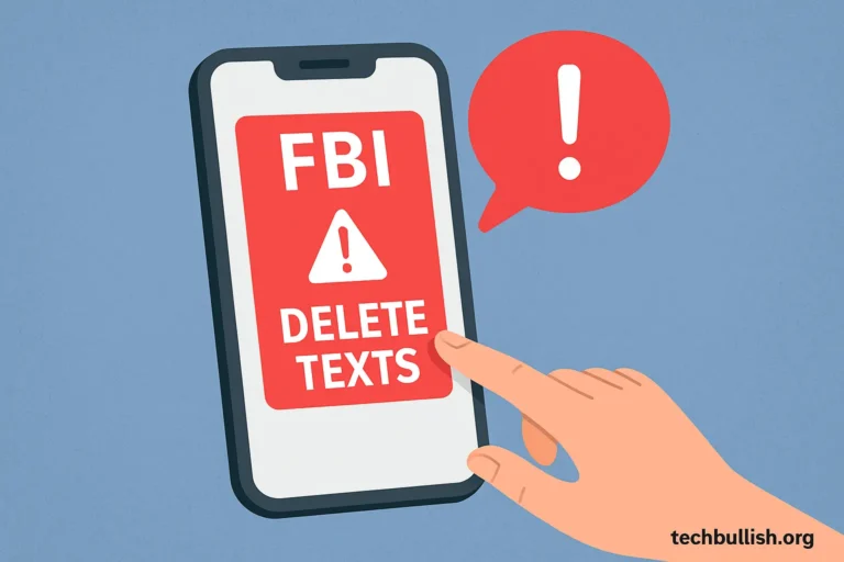FBI warning smartphone users to delete text messages immediately.