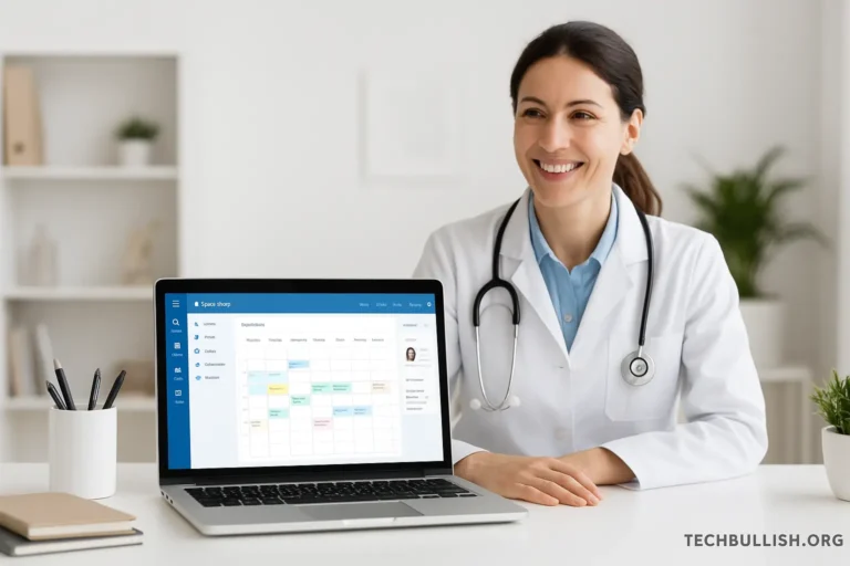 Jane App dashboard on laptop – practice management software